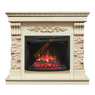Электрокамин RealFlame Marseilles Luxe 25,5 WT с очагом Evrika 25,5