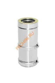 Сэндвич-труба Телескоп L300-450 ТиС Стандарт, нержавейка AISI 304/304, D130/230 мм