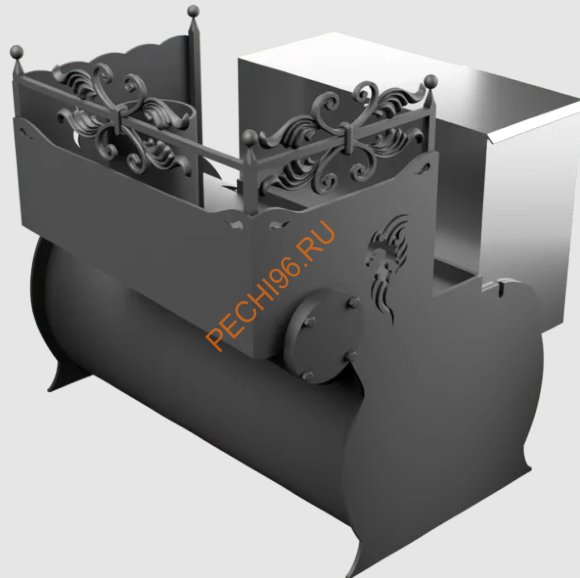 Печь банная Термосфера Горыныч 3, малая дверь со стеклом