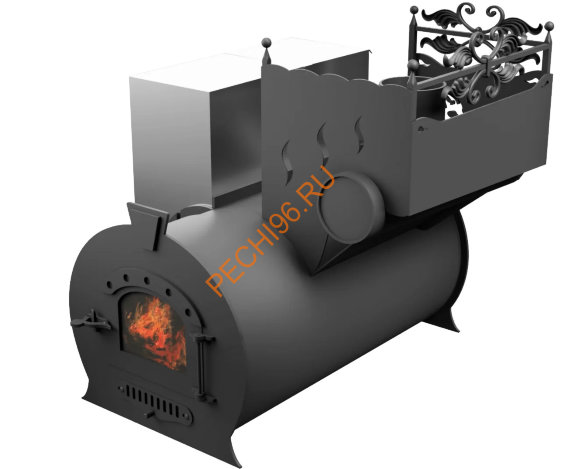 Печь банная Термосфера Горыныч 3, малая дверь со стеклом
