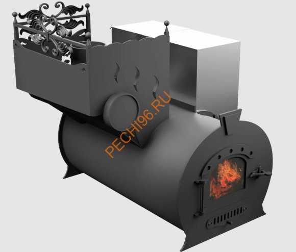 Печь банная Термосфера Горыныч 3, малая дверь со стеклом