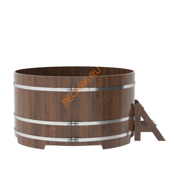 Купель для бани BentWood круглая из мореного дуба Премиум, D1,8 м