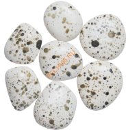 Декоративные камни ZeFire с цветной крапинкой 7 штук