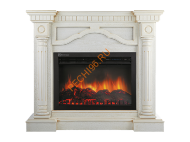 Электрокамин Electrolux EFP/P-3020LS с порталом Firelight Rome 30, беленый дуб