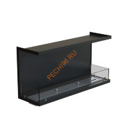 Биокамин фронтальный 1100х500х300 мм, стекло тонированное