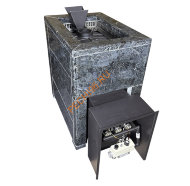 Чугунная банная печь BLACK STOVE Verona 18, ЗК, ГАЗ, Пироксенит