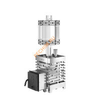 Печь банная ASTON 12 INOX с баком на трубе 50л, D115 (AISI 439) круглый