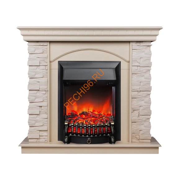 Электрокамин RealFlame Elford WT с очагом Fobos Lux BL