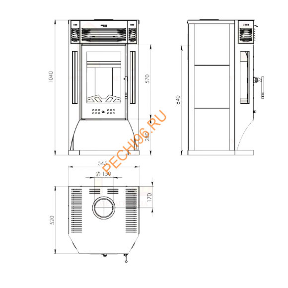 Печь-камин Мета Москва 9 Печь-камин Мета Москва 9