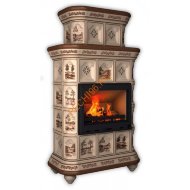 Печь-камин КимрПечь Истра пристенный двухъярусный Деревня