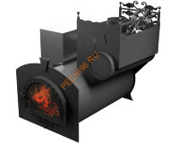 Печь банная Термосфера Горыныч 3, средняя дверь со стеклом