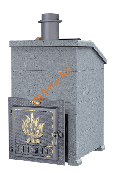 Печь банная Гефест ЗК 45 в облицовке Президент 1160/60 Талькомагнезит