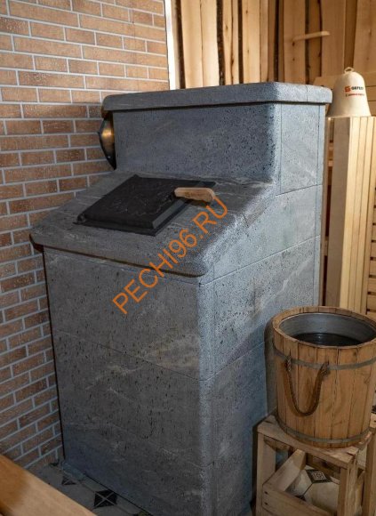 Печь банная Гефест ЗК 45 в облицовке Президент 1160/60 Талькомагнезит