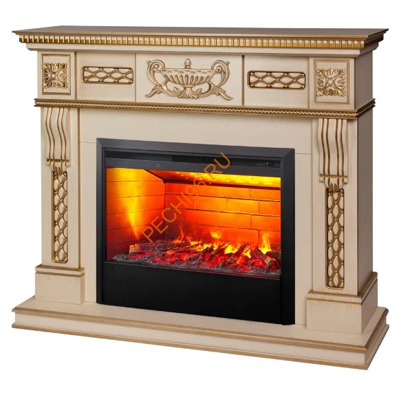 Электрокамин RealFlame Corsica 26 WT с очагом 3D Helios 26