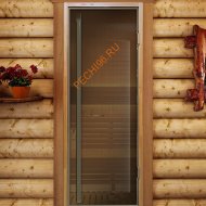 Дверь стеклянная DoorWood «Престиж» FLASH ROYAL, 700х1900мм, бронза