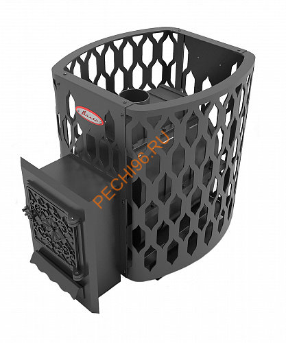 Печь банная чугунная Волга-Сетка 22 ДТ-4 с выносной топкой