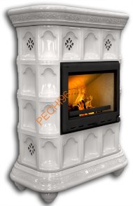 Печь-камин КимрПечь Истра центральный Белый