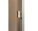 Дверь стеклянная Grandis GS 8х21-МB-S-Si коробка алюминий Silver, ручка Абаш
