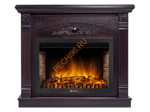 Электрокамин Electrolux EFP/P-3020LS с порталом Firelight Barocco 30, Венге