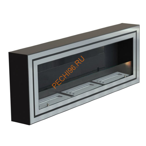 Биокамин WF250 III стемалит Арома, стекло тонированное, двойная рамка нержавейка