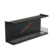 Биокамин фронтальный 1200х500х300 мм, стекло тонированное