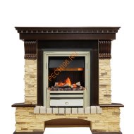 Электрокамин Dimplex Pierre Luxe угловой с очагом Cavendish темный дуб/ сланец