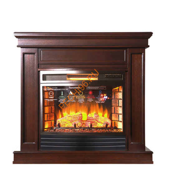 Электрокамин InterFlame Стаффорд с очагом Panoramic 25 LED FX QZ