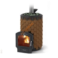 Печь банная Термофор Альфа Панголина Лайт Inox ЧД БСЭ ЗК терракота