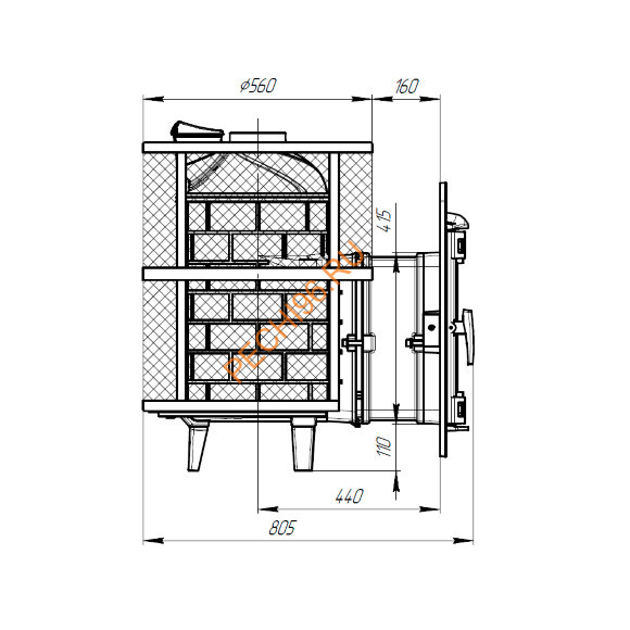 Печь банная Атмосфера L сетка нержавеющая сталь