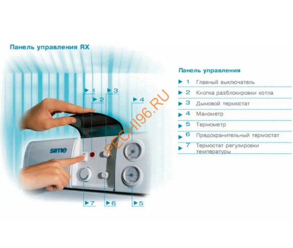 Напольный чугунный атмосферный котел Sime RX 48 CE IONO 2С Напольный чугунный атмосферный котел Sime RX 48 CE IONO 2С