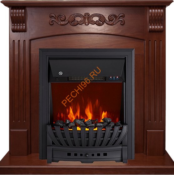 Электрокамин Royal Flame Sorrento угловой орех с очагом Aspen
