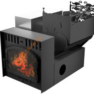 Печь банная Термосфера Горыныч 3, большая дверь со стеклом, СВОП