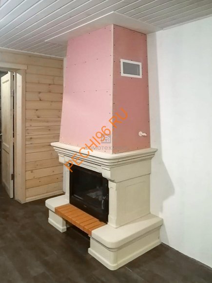 Облицовка для камина CHARLESTON SR с каменной балкой, пристенная