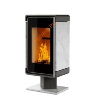 Печь-камин АСТОВ КУБ ПК 4581, камень, низкая нога