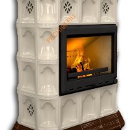 Печь-камин КимрПечь Истра центральный Шоколад