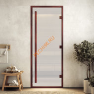 Дверь стеклянная DoorWood Хамам АРТ Wood 52 сатин