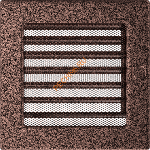 Вентиляционная решетка Kratki 17МХ 170х170 мм латунь