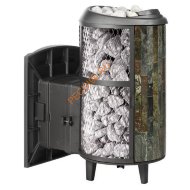 Печь банная Атмосфера L комбинированная сетка-ламель жадеит