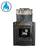 Печь банная Атмосфера L Пироксенит ламель+сетка, с горелкой