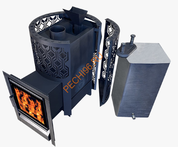 Печь-камин банная Березка Народная 16 ЗК Печь-камин банная Березка Народная 16 ЗК