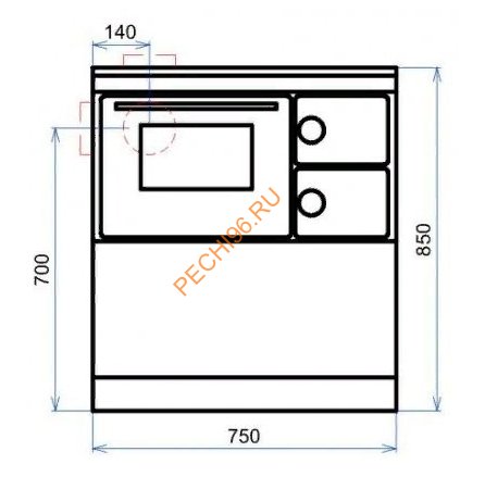 Стальная печь-плита Thorma OKONOM75/FIKO DELUXE белая Стальная печь-плита Thorma OKONOM75/FIKO DELUXE белая