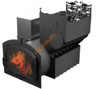 Печь банная Термосфера Горыныч 3 с конвекцией, большая дверь со стеклом