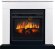 Электрокамин Royal Flame Bergen 23 Белый с черным с очагом Vision 23 EF LED 3D FX
