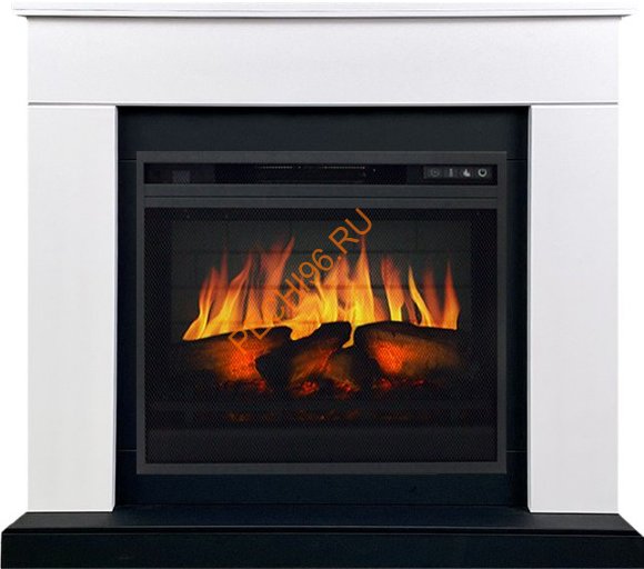 Электрокамин Royal Flame Bergen 23 Белый с черным с очагом Vision 23 EF LED 3D FX