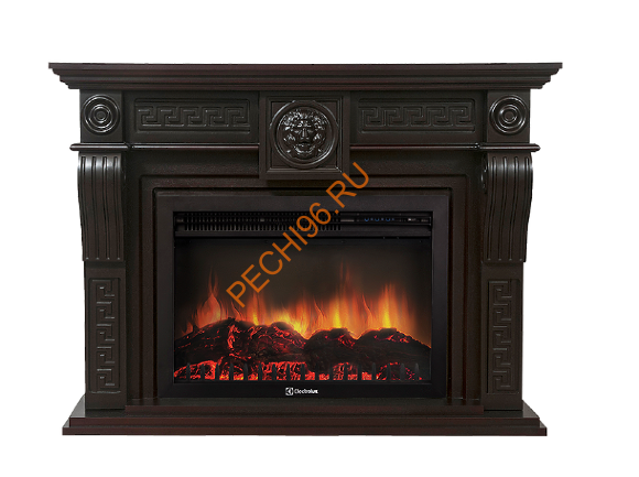 Электрокамин Electrolux Sphere Plus EFP/P-3320RLS с порталом Firelight Vittoriano 30, венге