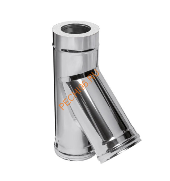 Сэндвич тройник 45° Титан KraftBerg, d 80/160 321/430-0,5/0,5мм