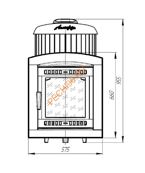 Печь банная Атмосфера L ламели Жадеит наборный