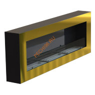 Биокамин WF250 III стемалит Арома, стекло тонированное, рамка латунь