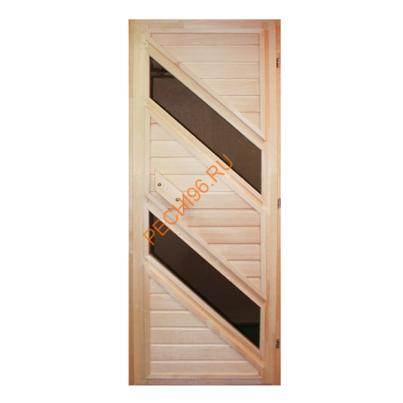 Дверь деревянная со стеклом УМК 9225М осина