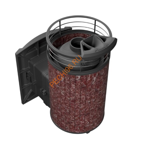 Печь банная Атмосфера L Россо Леванто ламель+сетка, с горелкой Печь банная Атмосфера L Россо Леванто ламель+сетка, с горелкой